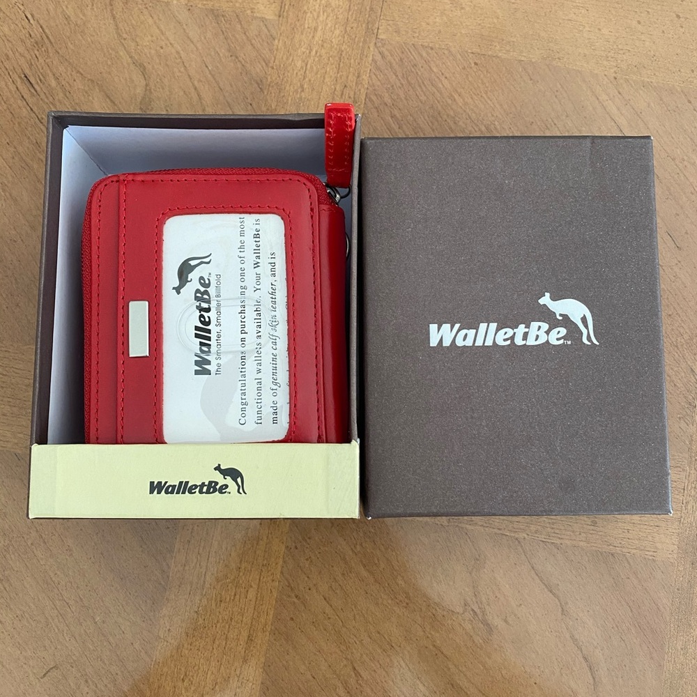 NEVER USED WalletBe red card and coin wallet